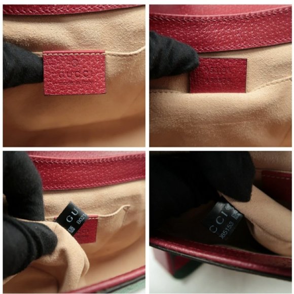 100% Authentic Gucci Padlock Brown & Multicolor Canvas Shoulder Bag - Picture 10 of 12